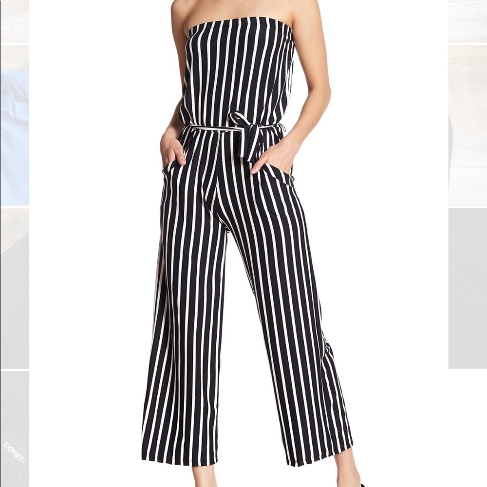 NWT Stripe jumpsuit